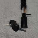 METOWARE Trailer Hitch Lock - 5/8" Dia Locking Hitch Pin, Anti-Theft Trailer Receiver Lock, Fits 2" Receiver Tubes, Class III & IV Hitch Receivers, Black (1 Pack)