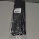 Chef Knife Roll Bag - Durable 6 Slot Black Waxed Canvas Knife Roll- Water Resistant Standard Knife Bag w/ Roll Tie, Large Zippered Pouch & 6 Plastic Knife Guards-Fits Knives Up To 2 Wide & 15 Long