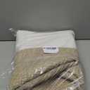 65L Large Blanket Basket,19.7" L x 19.7" W x 13" H Rope Woven Baskets with Handles, Toys Storage Bins,Laundry Basket Perfect for Living Room, Nursery,Bedroom,Home Organization,White&Brown