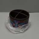 TV Remote Control Holder for Table, 360 Swivel Pen Holder for Desk Organizers and Accessories, Nightstand Organizer Caddy for Media Controllers/Office Supplies, Bedside Decorations for Living Room (Fractal Flower)