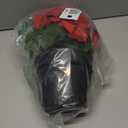 16 Artificial Poinsettias Flowers for Outdoors Red Faux Christmas Poinsettia Plant 11 Heads Winter Flowers for Front Porch Garden Yard Patio Decor