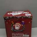 10 Ft Long Christmas Inflatable Santa Claus Giant Gift Boxes with LED Lights Santa Claus Gift Inflatable Decoration Built in Automatic Blowers for Xmas Outdoor Indoor Yard Garden