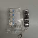 2Pcs Keyboard Fidget Toy for Adults with LED Lights, Cute Bear Clicky Keyboard Clicker Fidget Keychain, Fidget Clicker Sensory Toys for Adult to Anxiety Stress Relief