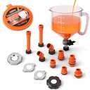 HORUSDY No-Spill Coolant Funnel Kit, Spill Proof Funnel Bleeder with Adapters. Universal Fitment