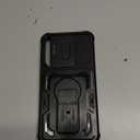 for Samsung Galaxy A36 5G/A56 5G Case with 2 Pack Screen Protector, Upgrade Slide Camera Cover & Kickstand, Lanyard Strap, Military Grade Shockproof Heavy Duty Robust Bumper Phone Case, Black