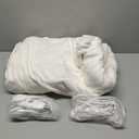 Queen Electric Blanket Dual Control Heated Blanket - Soft Warm Flannel Electric Blanket with 5 Heating Level & 10 Hour Auto Off, ETL Certified & Machine Washable for Grandma Gifts(Cream White) (84" x 90" Queen)