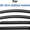 Window Visors Rain Guards Shield for 2009-2014 Nissan Murano, Out-Channel Window Vent Wind Deflectors Visors Shades for 09-14 Murano