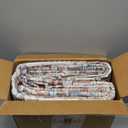 YARNSCAPE Vintage 8' x 10' Washable Area Rug - Stylish Indoor Rug for Living, Dining or Bedroom - Lightweight Carpet with Non-Slip Backing - Foldable for Easy Placement and Maintenance - Rust