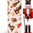 COMBIUBIU 11.8 inch Christmas Decorations Nutcracker Ornaments, Wooden Nutcracker Figures, Festive Collectible Nutcracker Gift forTable Desktop, Fireplace, Thanksgiving, Christmas Decor