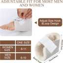 4 Pcs Heel Protector Boot Sheepskin Heel Protectors Soft Foot Cushions Pads with Securing Strap for Protect Feet Ankle Pressure Bed Sores(Beige, Brown)