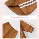 Mikrdoo Teenager Clothes Long Sleeve Hoodies Sweatshirts Teen Clothes Sweatpants Junior 2 Piece Outfits Sweatsuit Set (11-12 Years, 1-brown)