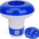 Floating Mini Spa Chemical Dispenser, Chlorine/Bromine Tablet Floater for 1 Inch Tablets, Idea for Spa, Hot Tub &,Fountain, Inflatable & Above-Ground Pools