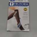 Truform Sheer Compression Stockings, 15-20 mmHg, Women's Knee High Length, 20 Denier, Light Beige, Large