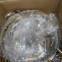 Chafing Dish Buffet Set 4 Pack, 5QT Gold Round Chafing Dishes for Buffet, High Grade Chafers and Buffet Warmers Sets with Glass Lid, Rolled-Edge Food Warmers for Parties, Weddings, Catering