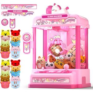 Skirfy Claws Machines for Kids Age 6+, Mini Vending Machines Girls Unicorns Toys with Sound & 20 Mini Plush Toys,Arcades Game Indoor Toy for Home Party Birthday