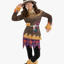 Morph Kids Scarecrow Costume for Girls - Creepy Scarecrow Outfit for Little Girls - Fun Halloween Dress-Up M