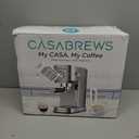 CASABREWS CM5418 Espresso Machine 20 Bar, Compact Espresso Maker with Steam Milk Frother, Stainless Steel Coffee Machine with 34oz Removable Water Tank for Cappuccino, Gift for Women or Men, Silver