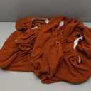 H.VERSAILTEX Super Stretch Individual Seat Cushion Covers - Sofa & Couch Cushion Slipcover Sets - Thick Jacquard Textured Twill Fabric (3 Piece, Rust)