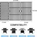 Uniflasy Cast Iron Cooking Grates for Dynaglo 4 Burner DGH450CRP DGH450CRP-D DGF493BNP, 5 Burner DGH474CRP DGH485CRP, Dyna-glo Grill Grate Replacement Part, 70-01-911 70-02-614 Grill Grate