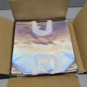RACETOP 15 Pcs Iridescent Glossy Gift Bags Large Size, 13x5x11 Inch Holographic Reusable Gift Bags with Handles & Sturdy Base, Ideal for Birthday, Wedding, Bachelorette, Party Favors, Holiday Goodie
