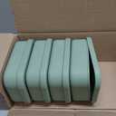 Honeydak 4 Pcs Silicone Bento Box Reusable Silicone Bento Lunch Container for Adults Microwave Dishwasher Freezer Safe 3 Compartment (Olive Green)