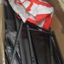 TV Stand with Mount, Fabric Dresser with 6 Drawers for 32/45/55/60/65/75 inch TVs, Black Dresser Entertainment Center, Modern Media TV Console Table