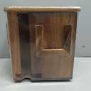 Rotating Tea Bag Organizer Acacia Wood 4-Sided Storage Box for Home or Office, Standard