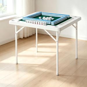 Garvee 35" Mahjong Table 4Player Folding Card Table w/Cup Holders &Tray