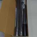 Closet Rods for Hanging Clothes, 17-54 Inch No-Cut Stepless Adjustable Closet Rod, 1.3 Inch Heavy Duty Metal Closet Hanging Rod with Brackets, Black Closet Bar for Closet, Laundry Room, RV, Wardrobes