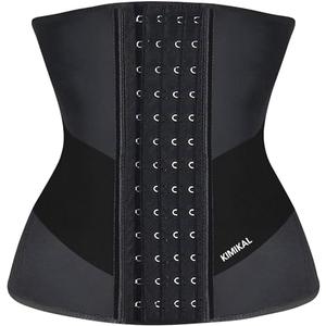 KIMIKAL Women Waist Trainer Corset Belt: Under Clothes Sport Tummy Control Long Torso Shapewear M 