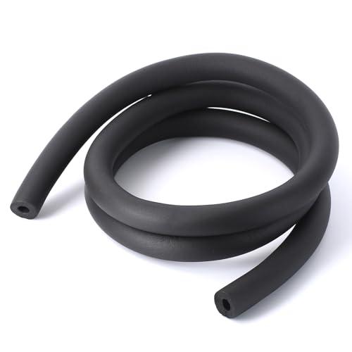 binifiMux 2 Pieces 2" I.D. Pipe Insulation Foam Tube,2" ID x 3/8" Thick. x 2-3/4" OD x 6.6 FT Foam Tubing for AC Unit, Guitar Stands, Exercise Machine Handle and Roof Rack