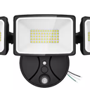70W 7000LM Security Lights Outdoor, 4-Head LED Motion Sensor Light, Hardwired Dusk to Dawn Flood Light, 6500K Daylight, IP65 Waterproof, 3 Modes for Yard Garage Porch