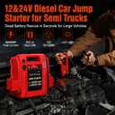 3600/1800 Peak Amp 12/24V Jump Starter for Large Gas & Diesel Engines