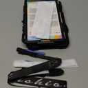 SEYMAC stock Case for Samsung Galaxy Tab A9 8.7'', Full-Body Drop Protection Case with Screen Protector Pencil Holder [360 Rotating Hand Strap] &Stand, Black