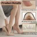 10 Pairs Heel Pads for Shoes-Heel Grips for Womens Men Shoes,Heel Pads Snugs Cushion for Shoe Too Big, Improved Shoe Fit and Comfort, Prevent Heel Slip and Blister-Pale Apricot+Black