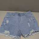 LookbookStore Women Shorts Casual Jean Shorts Cut Off Jeans Shorts for Women Stretch Denim Shorts Womens Jean Shorts Size 14 Blue Breeze, Size Large