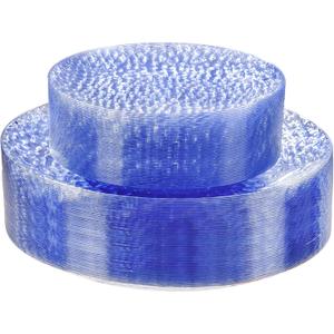 Rubtlamp 60Pcs Plastic Blue Plates, Heavy Duty Disposable Plates, Blue Hammered Party Plate Include 30 Dinner Plate, 30 Dessert Platos, Fancy Disposable Platos For Wedding Parties