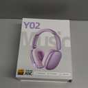 Wentronic Y02 Active Noise Cancelling Headphones,60H Battery,5 EQ Music Modes,Hi-Res Audio,Deep Bass,Foldable Wireless Over Ear Bluetooth 5.4 Headset,Breathable Leather Earpads (Purple)