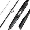 SEASIR Overcast Saltwater Fishing Rod, Freshwater Spinning Rod 6'6/7'6/8'/8'6, 2 Piece Bait Casting Rod, Black Baitcaster Rod, Medium/Medium Heavy, 36T Carbon Fiber, Fuji O, Bass Catfish Trout Rod