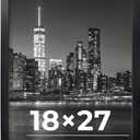 Annecy 18x27 Picture Frame Black1 Pack, 18 x 27 Picture Frame for Wall Decoration, Classic Black Minimalist Style Suitable for Decorating Houses, Offices, Hotels