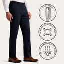 Alton Lane Mercantile Trouser Tailored Fit - Premium Quality Suit Pants for Men, Stylish and Elegant Formal Suit for Men (Black)