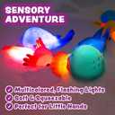 Tub Works® Under the Sea™ Light Up Bath Toys, 6 Pack | Water-Activated Light Up Toys Flash & Change Color | Easy-Grip Baby & Toddler Bath Toys | Sensory Bathtub Toys with Bath Lights for Kids Bath