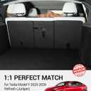 BASENOR Rear Seat Back Cover for 2026 2025 Tesla Model Y Juniper 5 Seats All Weather Seatback Liner Backrest Mats Pet Dog Friendly Model Y Accessories 3PCS (Standard/Premium/Performance)
