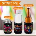 Mexican Party Can Cooler Sleeve - 12 Pcs Mexican Fiesta Decorations 12 oz Soda Beer Beverages Cans Sleeves Covers for Cinco De Mayo Party Supplies, Taco Twosday Birthday Theme Favor Decor