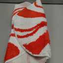 Tinideya Christmas Bathroom Rugs 24 Inch Candy Bathroom Decor Non Slip Christmas Bath Mat Soft Washable Red and White Candy Shower Floor Mat for Tub Living Dining Holiday Bedroom Home Decor