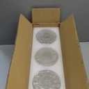 3 Pcs Clear Hammered Glass Shade Replacements for Pendant Light Fixtures Glass Lamp Shade Cover, 1-5/8 Inch Fitter E26 Base, 4"w x 6"h, Replacement Lamp Globe for Chandelier Wall Sconce