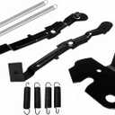 BGD 42 Inch Mower Deck Bracket Kit for Craftsman Husqvarna, Fixes Deck Sag | Full Arm and Roller Cam Kit, Replaces 532151785 + 5 More, Fits LT1000 LT2000 AYP, Reinforced Steel, Smooth Deck Lift