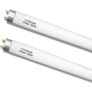 (18inch) F15T8/WW Fluorescent Bulb 15Watt Soft White F15W-T8-KB Replacement Light Tube,3000K Warm White T8 Linear Lamp for Kitchen and Bath, 17 inch Exclude 4 pins