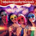 Shappy 6 Pcs 2026 Happy New Year Eyeglasses, Happy New Year Party Favors Sunglasses, Eve Glasses for Women and Men
