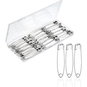 Mr. Pen- Safety Pins, 3 Inch, 50 Pack, Oversize Safety Pin, Large Safety Pins for Clothes, Oversized Safety Pins for Clothes, Large Safety Pins Heavy Duty Safety Pins, Big Safety Pins Heavy Duty (Silver)